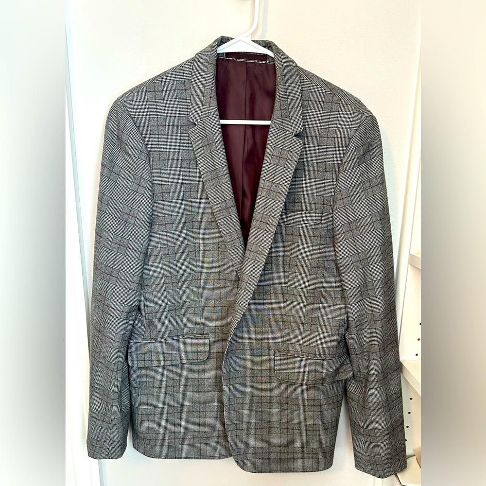 Top Man Plaid Blazer